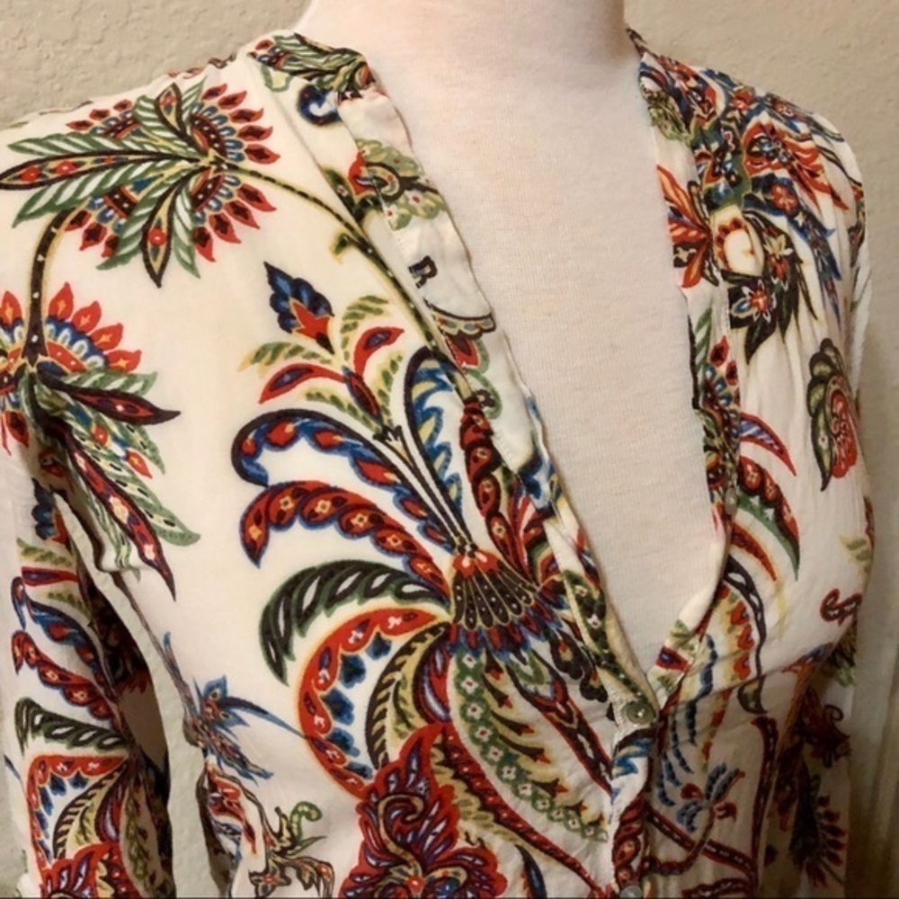 ZARA gorgeous vibrant lightweight top - Picture 3 of 8